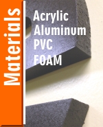 Sign Materials pvc foam acrylic